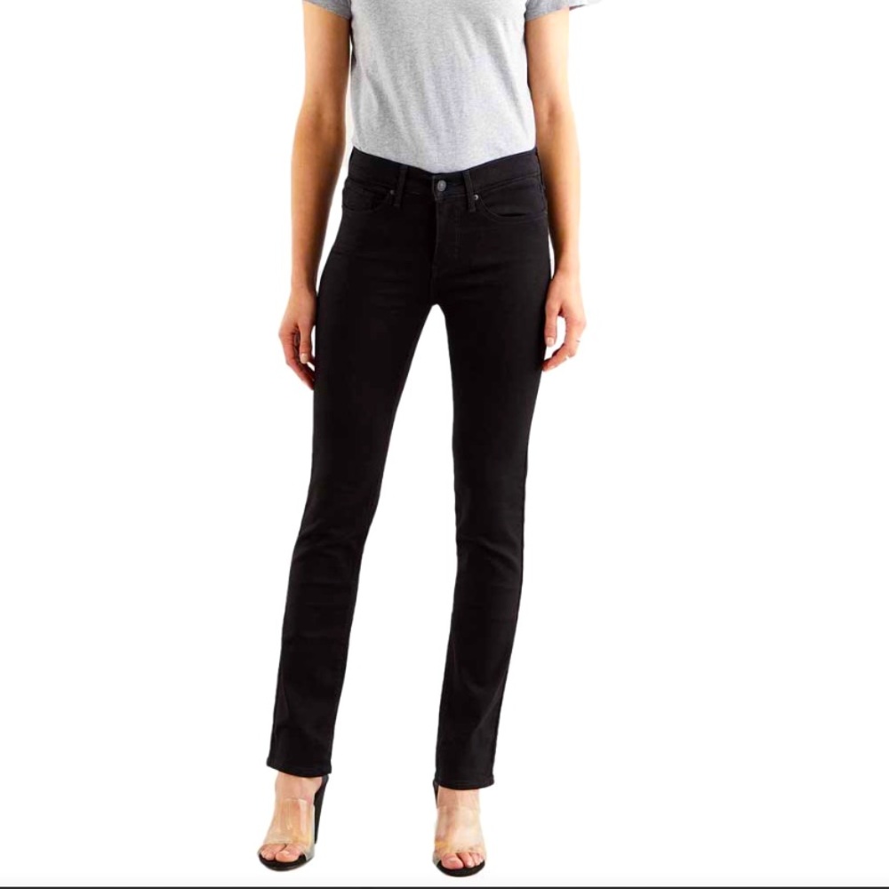 LEVI’S NWOT 312 Shaping Slim Jeans W27 L30 Mid Rise Black